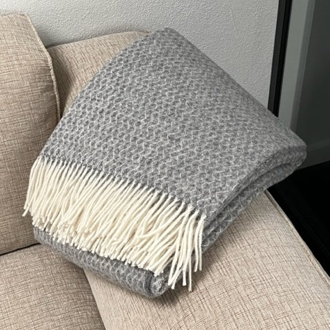 Uldplaid i 100% uld (140x200 cm)