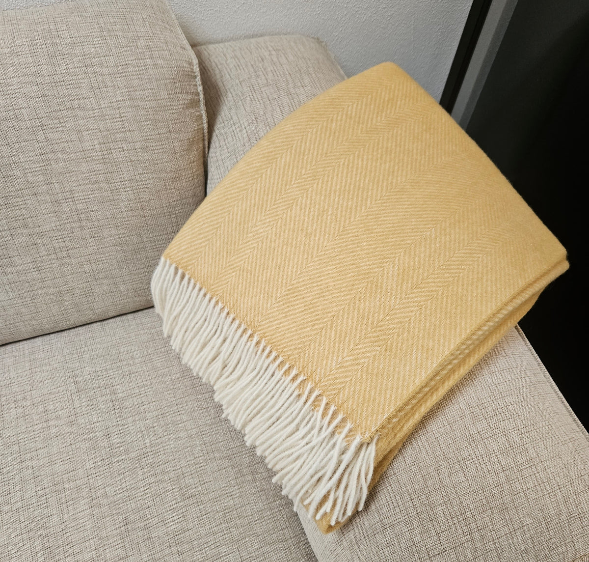 Uldplaid i 100% uld (140x200 cm)